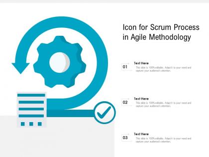 Icon for scrum process in agile methodology