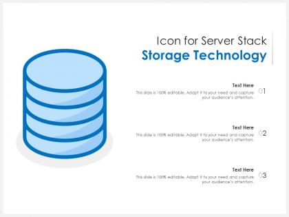 Icon for server stack storage technology