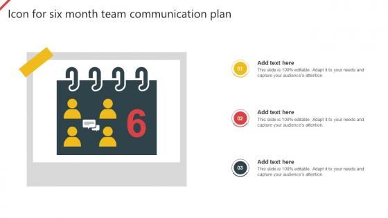 Icon For Six Month Team Communication Plan