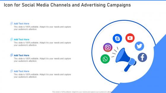 Icon For Social Media Channels And Advertising Campaigns