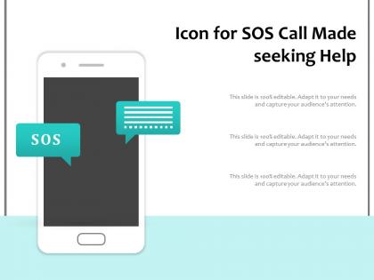 Icon for sos call made seeking help