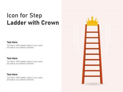 Icon for step ladder with crown
