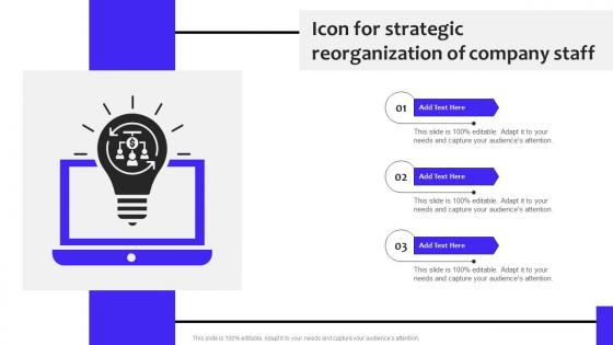 Icon For Strategic Reorganization Of Company Staff