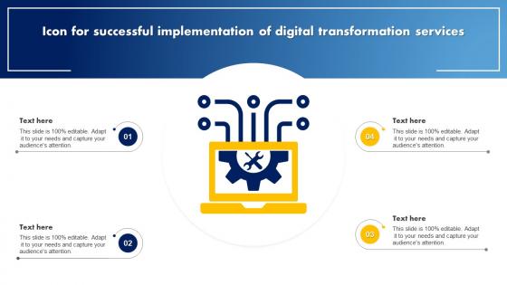 Icon For Successful Implementation Of Digital Transformation Services