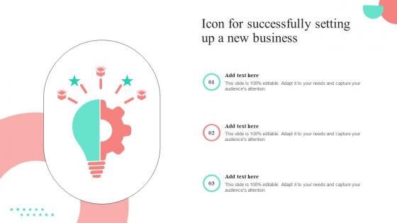 Icon For Successfully Setting Up A New Business