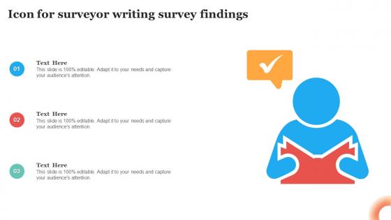 Icon For Surveyor Writing Survey Findings