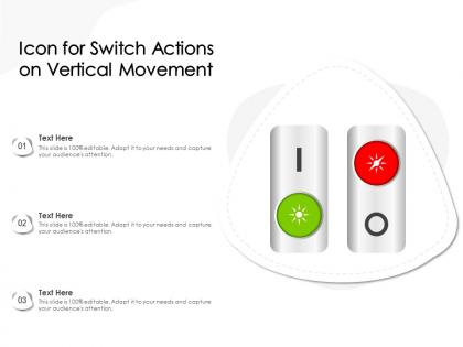 Icon for switch actions on vertical movement