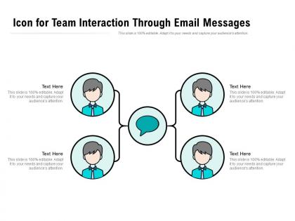 Icon for team interaction through email messages