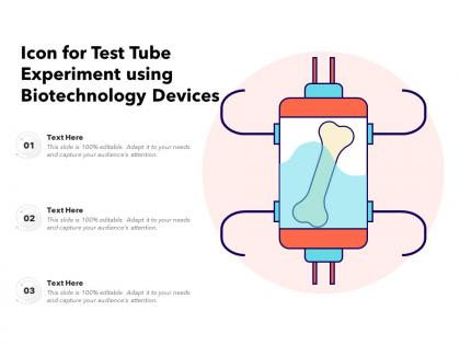 Icon for test tube experiment using biotechnology devices