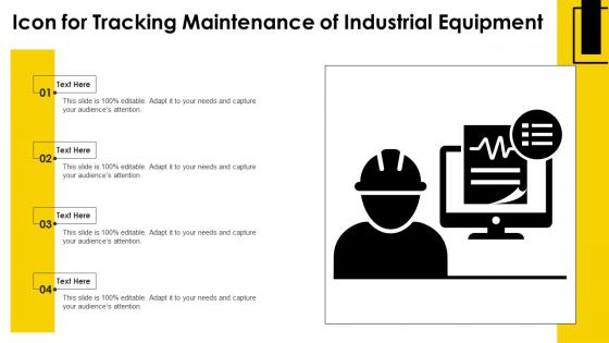 Icon For Tracking Maintenance Of Industrial Equipment