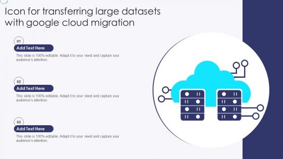 Icon For Transferring Large Datasets With Google Cloud Migration