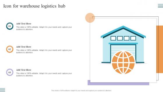 Icon For Warehouse Logistics Hub