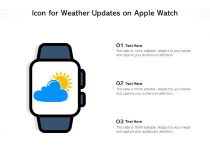 Icon for weather updates on apple watch