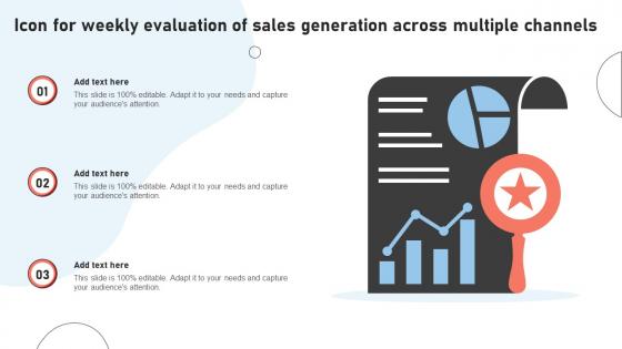 Icon For Weekly Evaluation Of Sales Generation Across Multiple Channels