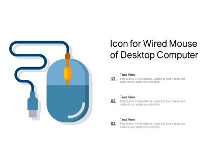 Icon for wired mouse of desktop computer