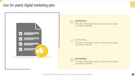 Icon For Yearly Digital Marketing Plan