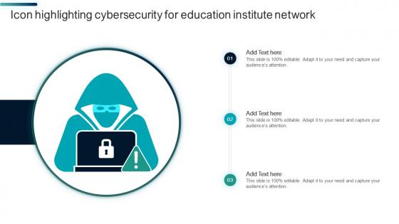 Icon Highlighting Cybersecurity For Education Institute Network