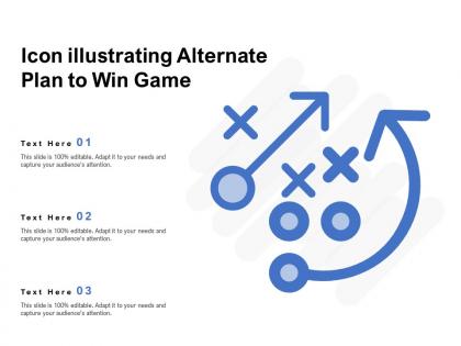 Icon illustrating alternate plan to win game