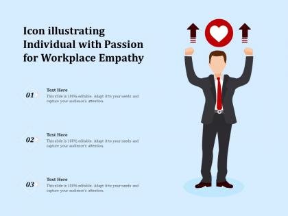 Icon illustrating individual with passion for workplace empathy
