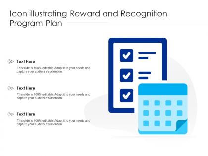 Icon illustrating reward and recognition program plan