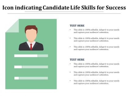 Icon indicating candidate life skills for success