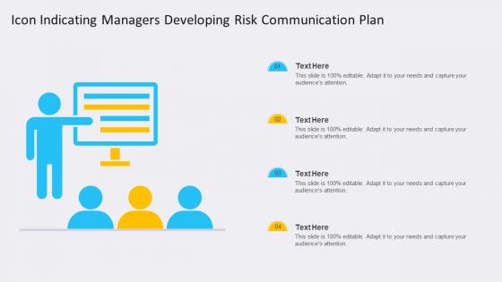 Icon Indicating Managers Developing Risk Communication Plan