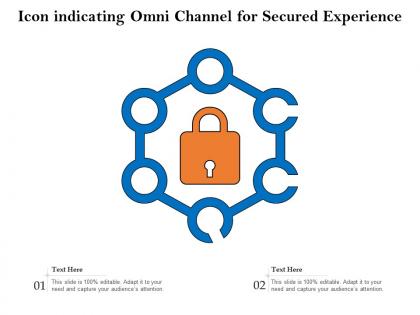 Icon indicating omni channel for secured experience
