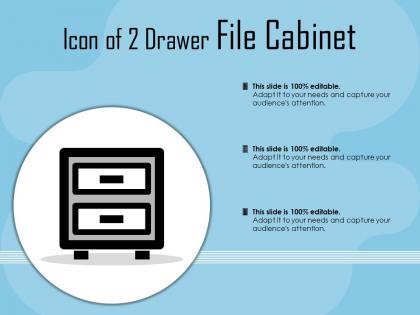 Icon of 2 drawer file cabinet