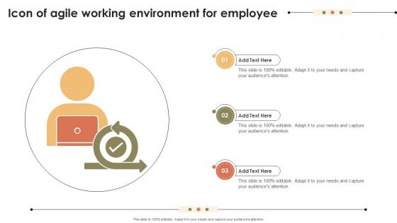 Icon Of Agile Working Environment For Employee