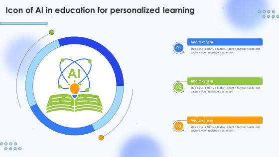 Icon Of Ai In Education For Personalized Learning