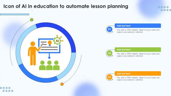 Icon Of Ai In Education To Automate Lesson Planning