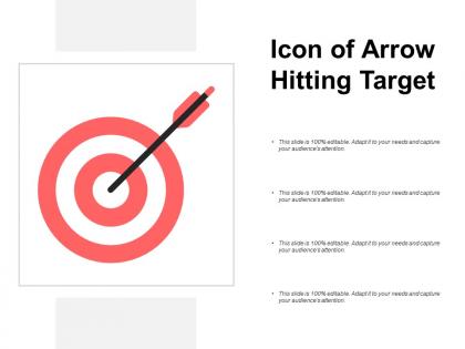 Icon of arrow hitting target