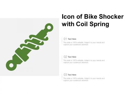 Icon of bike shocker with coil spring