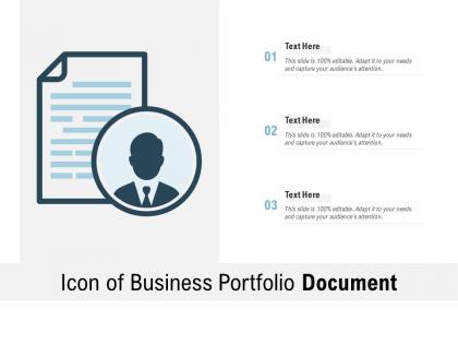 Icon of business portfolio document
