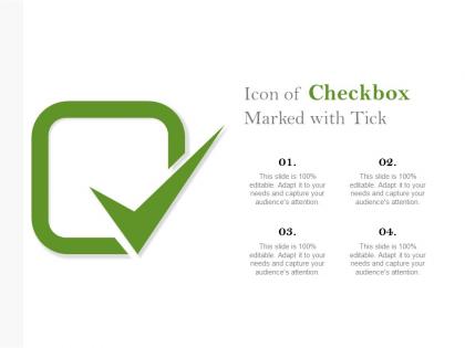 Icon of checkbox marked with tick