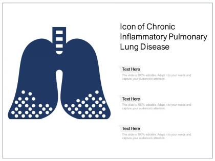 Icon of chronic inflammatory pulmonary lung disease