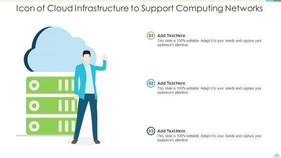 Icon of cloud infrastructure to support computing networks