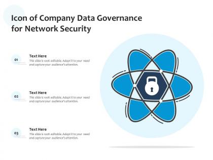 Icon of company data governance for network security