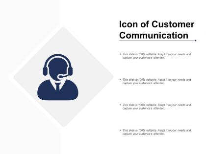 Icon of customer communication