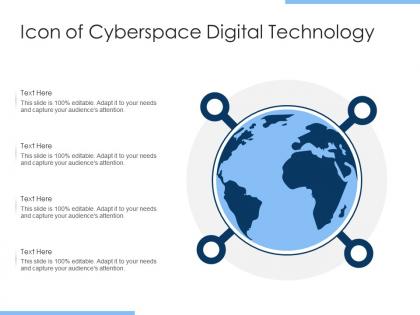 Icon of cyberspace digital technology
