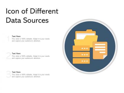 Icon of different data sources