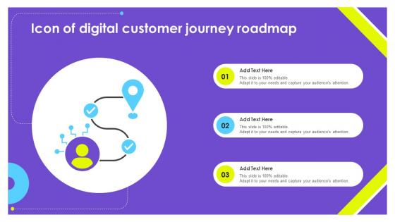 Icon Of Digital Customer Journey Roadmap