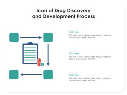 Icon of drug discovery and development process
