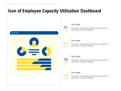 Icon of employee capacity utilization dashboard