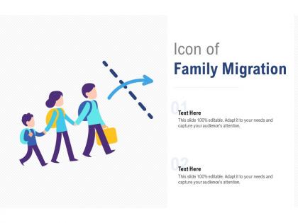 Icon of family migration