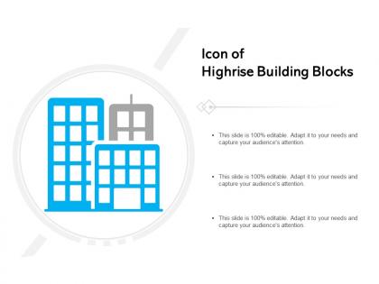 Icon of highrise building blocks