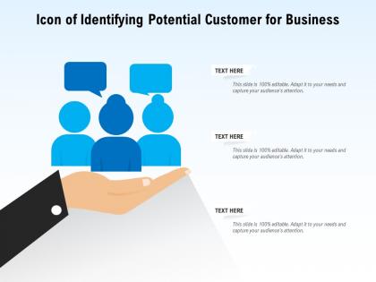 Icon of identifying potential customer for business