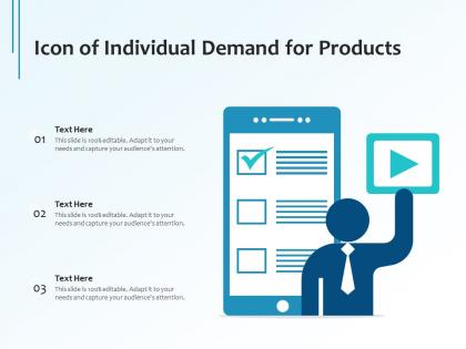 Icon of individual demand for products