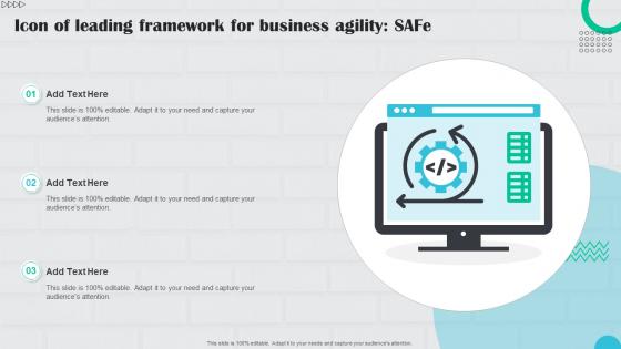 Icon Of Leading Framework For Business Agility Safe