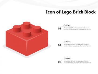 Icon of lego brick block